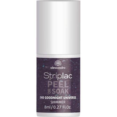 Alessandro - Striplac Peel Or Soak Good Night Universe Shimmer 8 Ml Vernis Semi-Permanent Led Longue Tenuestriplac Striplac Peel Or Soak Good Night Universe Shimmer 8 Ml