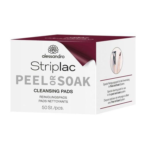 Alessandro - Striplac Peel Or Soak Pads Nettoyants Ongles 50 Pcs Cotons Nettoyants Pour Naturels Et Top Coat Striplac Peel Or Soak Pads Nettoyants Ongles 50 Pcs 50 Un
