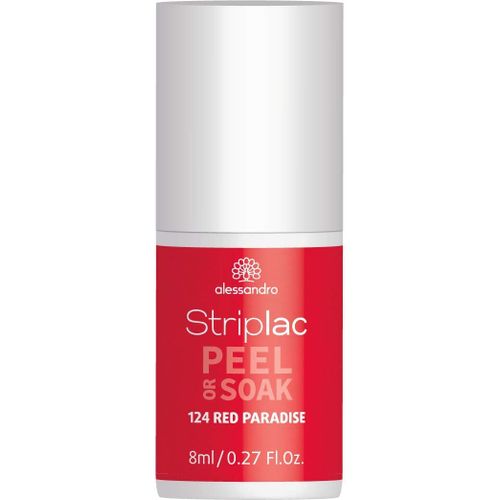 Alessandro - Striplac Peel Or Soak Red Paradise 8 Ml Vernis Semi-Permanent Led Longue Tenuestriplac Striplac Peel Or Soak Red Paradise 8 Ml