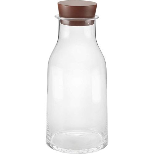 Alessi Dc03/3100 Tonale Carafe En Verre Cristallin Avec Bouchon En Silicone