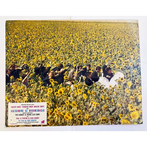 Alexandre Le Bienheureux : Photo D'exploitation Cinmatographique - Format 22,5x28,5 Cm - De Yves Robert Avec Philippe Noiret, Franoise Brion, Marlne Jobert - 1968 #