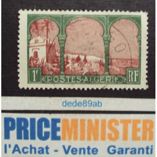 Algrie.. R.F. 1f  Vue De Mustapha. Oblitr.