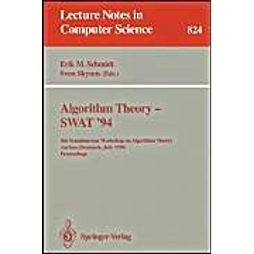 Algorithm Theory - Swat '94   de Erik M. Schmidt  Format Broch 