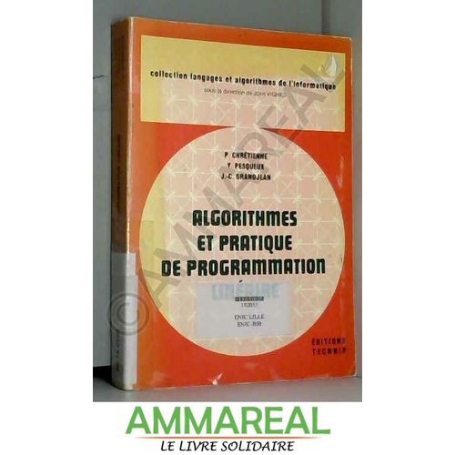 Algorithmes Et Pratique De Programmation Linaire   de Jean-Claude Grandjean, Philippe Chrtienne et Yvon Pesqueux  Format Broch 