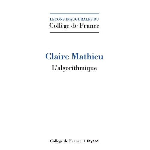 Algorithmes   de Mathieu Claire  Format Poche 