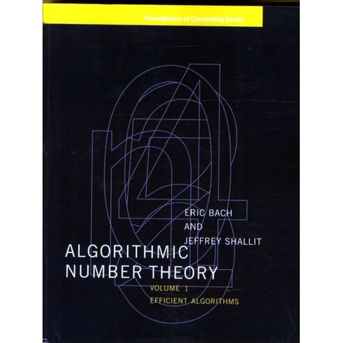 Bach, E: Algorithmic Number Theory - Efficient Algorithms   de Eric Bach  Format Broch 