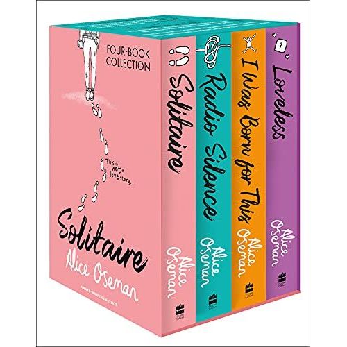 Alice Oseman Four-Book Collection Box Set (Solitaire, Radio Silence, I Was Born For This, Loveless)    Format Broch 
