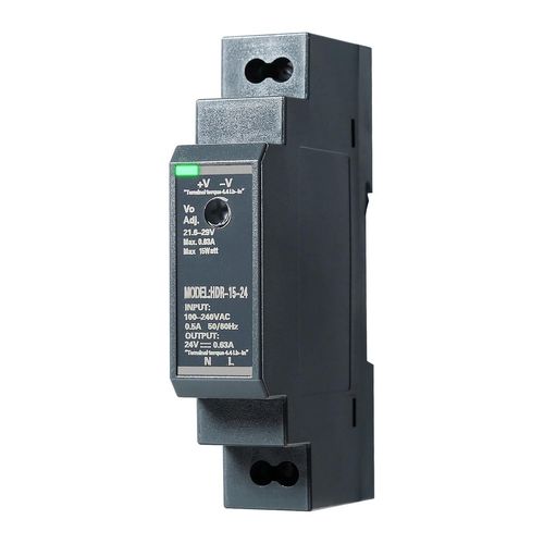 Alimentation Sur Rail Din 15 W 24 V 0,63 A Ac Vers Dc, Hdr-15-24 Dc, Alimentation  Dcoupage, Transformateur D'alimentation Sur Rail, Entre Ac 100 V-240 V, Sortie Dc 24 V