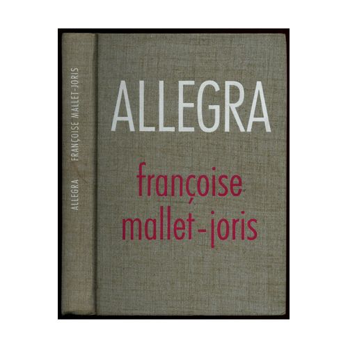 Allegra / Mallet-Joris, Franoise / Rf: 12257   de Mallet-Joris, Franoise
