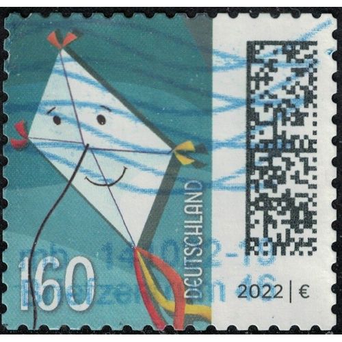 Allemagne 2022 Oblitr Used Enveloppe Reprsentant Un Cerf Volant Y&t De 3431 Su