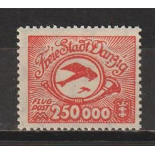 Allemagne, Freie Stadt Danzig, 1923, Poste Arienne, N177, Neuf.