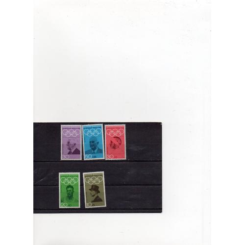 Allemagne- Lot De 5 Timbres Neufs- Jeux Olympiques De 1968