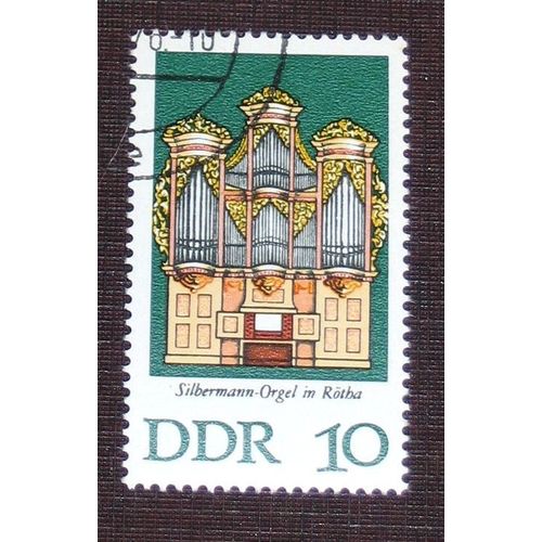 Allemagne Rda Ddr N 1790 Oblitr, 10p  Orgue  Rotha, Arrondissement De Leipzig 