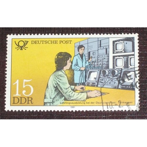 Allemagne Rda Ddr N 2243 Oblitr, 15p  Etablissements Pour La Formation Des Agents Des P.T.T. : Formation Radio Et Tlvision 