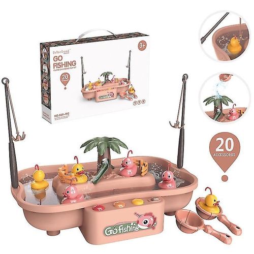 Aller  La Pche Jeu D'eau Jouet Avec 6 Canards Ensemble De Jouets De Pche Magntique Enfant Jouer Table  Eau Jouet Cadeau Pour Les Enfants De 2  5 Ans