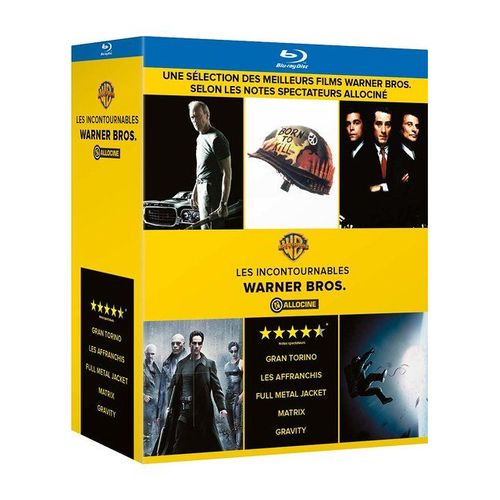 Allocin - Top 5 Des Films Warner : Full Metal Jacket + Gravity + Gran Torino + Les Affranchis + Matrix - Pack - Blu-Ray