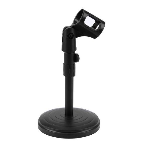 ALLOYSEEDFoldable microphone de bureau Clip Support Micro Trpied Rglable microphone monture pour support avec base en plastique