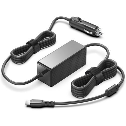 Allume Cigare PC Portable USB C 65W 61W 45W Prise Secteur Chargeur de Voiture pour Macbook Flex 13 Huawei Matebook Surface Book Surface Pro 7 Lenovo ThinkPad HP Dell ASUS
