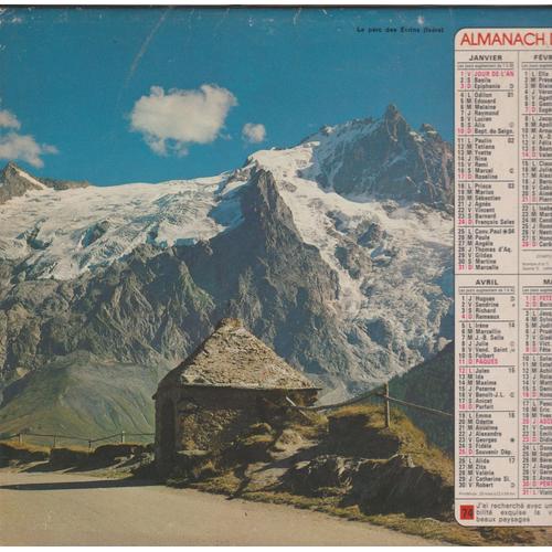 Almanach Des P.T.T. 1982 Oberthur Le Parc Des crins (Isre) / Vignoble Dans Le Jura