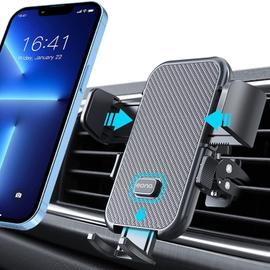 Brand - Support Telephone Voiture Grille Aeration, Rotation 360°,  Universel Porte Téléphone Voiture avec 4 à 7? Smartphones iPhone14/13/12  Pro Max, Samsung Galaxy, Huawei, LG, GPS