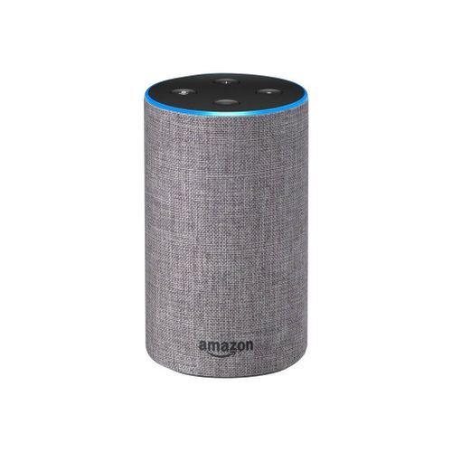 Assistant vocal Amazon Echo 2 (2me gnration) avec Alexa - Tissu gris chin