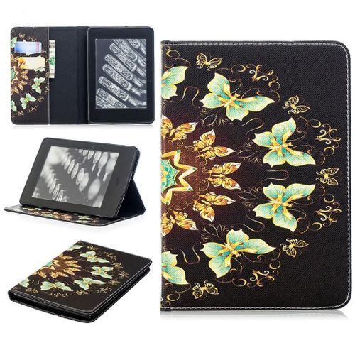 Amazon Kindle Paperwhite 4 2018 Coque, Saturcase Beau Motif Pu Cuir Flip Portefeuille Support Porte-Carte Protecteur Coque Avec Auto Rveil / Sommeil Housse tui Pour Amazon Kindle Paperwhite 4 2018 (Bo-11)