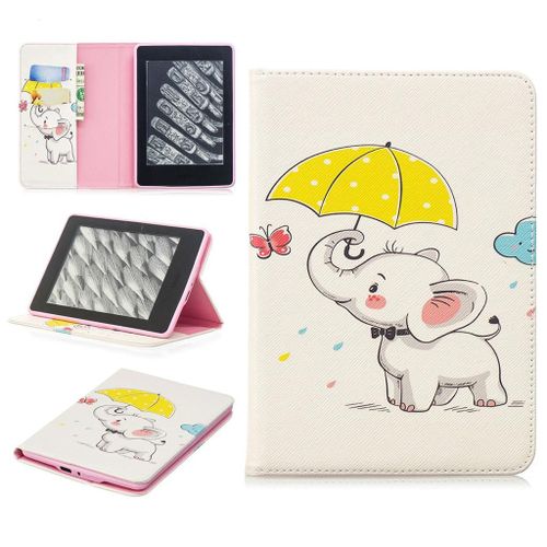 Amazon Kindle Paperwhite 4 2018 Coque, Saturcase Beau Motif Pu Cuir Flip Portefeuille Support Porte-Carte Protecteur Coque Avec Auto Rveil / Sommeil Housse tui Pour Amazon Kindle Paperwhite 4 2018 (Bo-13)