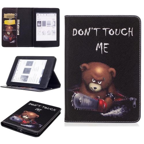 Amazon Kindle Paperwhite 4 2018 Coque, Saturcase Beau Motif Pu Cuir Flip Portefeuille Support Porte-Carte Protecteur Coque Avec Auto Rveil / Sommeil Housse tui Pour Amazon Kindle Paperwhite 4 2018 (Bo-5)