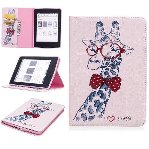 Amazon Kindle Paperwhite 4 2018 Coque, Saturcase Beau Motif Pu Cuir Flip Portefeuille Support Porte-Carte Protecteur Coque Avec Auto Rveil / Sommeil Housse tui Pour Amazon Kindle Paperwhite 4 2018 (Bo-6)