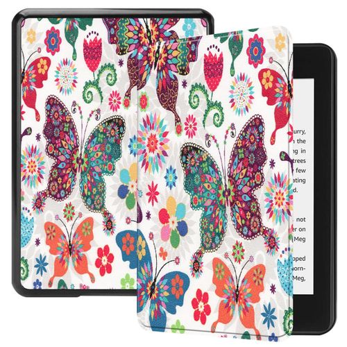 Amazon Kindle Paperwhite 4 Coque, Saturcase Beau Pu Cuir Flip Folio Ultra Mince Poids Lger Housse tui Coque Avec Fonction Veille / Rveil Automatique Pour Amazon Kindle Paperwhite 4 2018 (Kn-4)