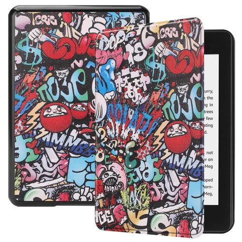 Amazon Kindle Paperwhite 4 Coque, Saturcase Beau Pu Cuir Flip Folio Ultra Mince Poids Lger Housse tui Coque Avec Fonction Veille / Rveil Automatique Pour Amazon Kindle Paperwhite 4 2018 (Kn-7)