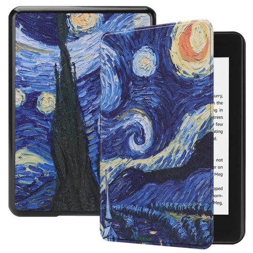 Amazon Kindle Paperwhite 4 Coque, Saturcase Beau Pu Cuir Flip Folio Ultra Mince Poids Lger Housse tui Coque Avec Fonction Veille / Rveil Automatique Pour Amazon Kindle Paperwhite 4 2018 (Kn-8)