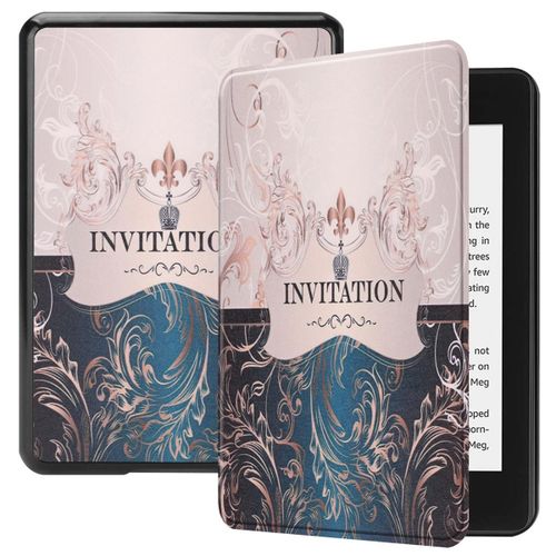 Amazon Kindle Paperwhite 4 Coque, Saturcase Beau Pu Cuir Flip Folio Ultra Mince Poids Lger Housse tui Coque Avec Fonction Veille / Rveil Automatique Pour Amazon Kindle Paperwhite 4 2018 (Kn-9)