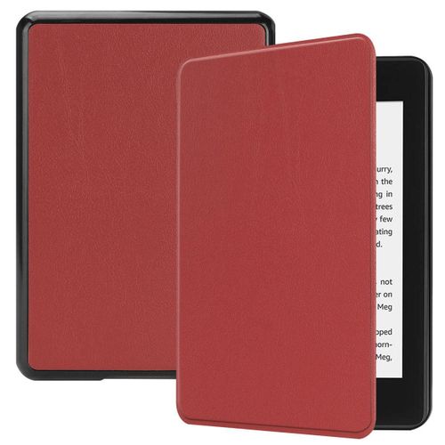 Amazon Kindle Paperwhite 4 Coque, Saturcase Pu Cuir Flip Folio Ultra Mince Poids Lger Housse tui Coque Avec Fonction Veille / Rveil Automatique Pour Amazon Kindle Paperwhite 4 2018 (Claret)