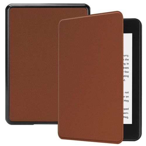 Amazon Kindle Paperwhite 4 Coque, Saturcase Pu Cuir Flip Folio Ultra Mince Poids Lger Housse tui Coque Avec Fonction Veille / Rveil Automatique Pour Amazon Kindle Paperwhite 4 2018 (Marron)
