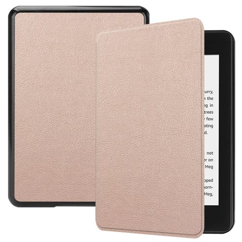 Amazon Kindle Paperwhite 4 Coque, Saturcase Pu Cuir Flip Folio Ultra Mince Poids Lger Housse tui Coque Avec Fonction Veille / Rveil Automatique Pour Amazon Kindle Paperwhite 4 2018 (Or Rose)