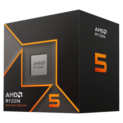AMD Ryzen 5 9600 Wraith Stealth (3.8 GHz / 5.2 GHz) - Processeur 6-Core 12-Threads socket AM5 GameCache 38 Mo 4 nm TDP 65W (version