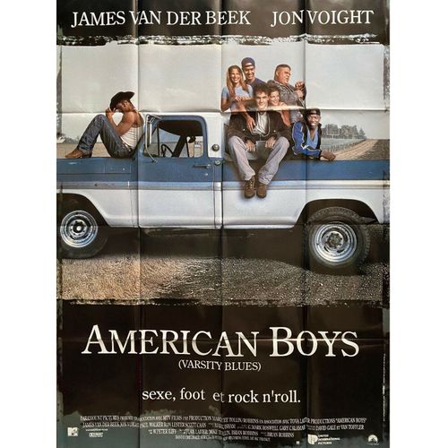 American Boys / Varsity Blues - Affiche Originale De Cinma - Format 120x160 Cm - Un Film De Brian Robbins Avec James Van Der Beek, Jon Voight, Paul Walker, Ron Lester, Scott Caan - Anne 1999