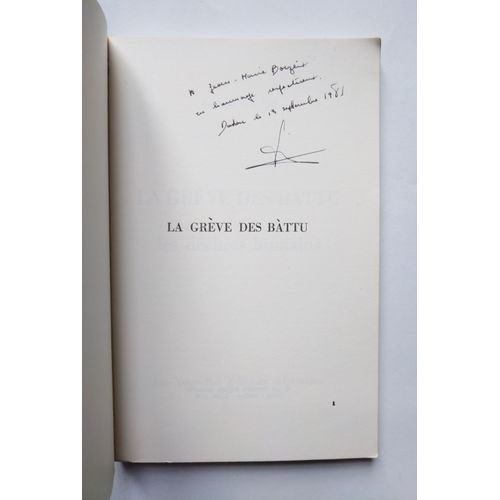 Aminata Sow Fall La Grve Des Bttu Avec Un Envoi Autographe Sign 1980 Les Nouvelles Editions Africaines