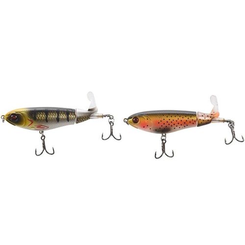 Amlucas 2 Pices 10.5cm 17g Whopper Per Crayon Flottant Dur Leurre Queue Souple Appt Artificiel Leurre De Pche-A & H