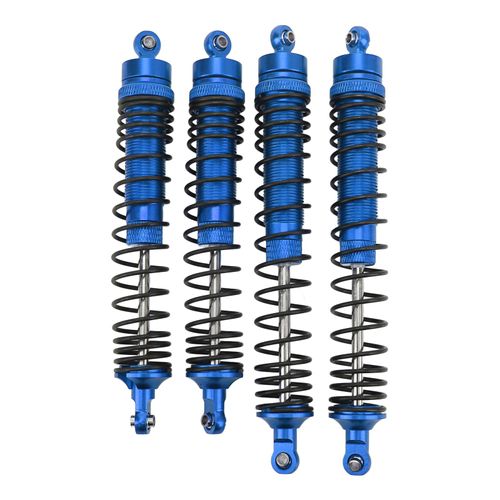 Amortisseur Avant Et Arriere Rc En Alliage D'aluminium, Amortisseur A Ressort Reglable Assemble Pour Voiture Rc Axis Rbx10 Ryft 4wd 1/10, Bleu Fonce