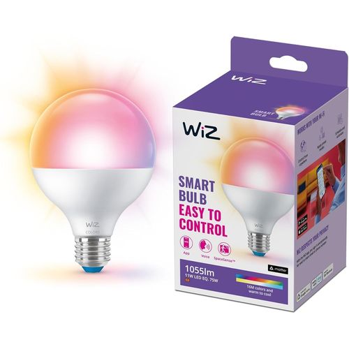 Ampoule Connecte Wi-Fi Couleur, quivalent 75w, Format Globe, Culot E27, Fonctionne Avec Alexa, Google Assistant[Amp744327]