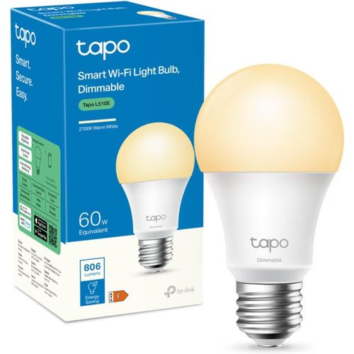 Ampoule Connecte Wifi, Ampoule Led E27 Blanc Chaud 2700k, Dimmable 8.7w 806lm, Compatible Avec Alexa Et Google Home, Commande Vocale, Economie D'nergie, L510e[Amp741318]