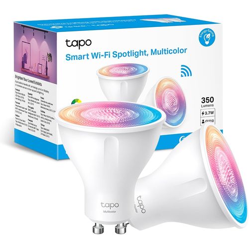 Ampoule Connecte Wifi, Ampoule Led Gu10 Multicolore 2200k-6500k, Dimmable 350 Lumens, 3.7w quivalent  50w, Compatible Avec Alexa Et Google Home, Economie D'nergie, L630(2-Pack)[Amp744192]