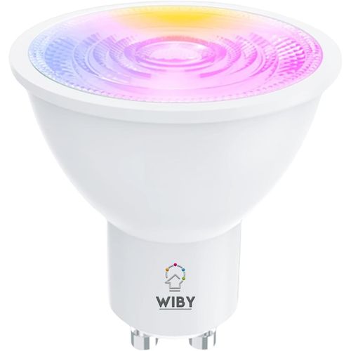 Ampoule Connecte Wifi Gu10 4,5w 350lm Led Rgb Lumire Blanche Chaude/Froide 2700k-6500k Compatible Avec Alexa/Google Home, Ampoule Intelligente Angle De Faisceau De 40, 1 Pcs[Amp748851]