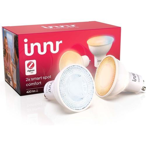 Ampoule Connecte Zigbee Gu10, Fonctionne Avec Hue* Et Alexa (Pont Requis), Spot Blanc Chaud  Froid, Led Lampe, Intensit Variable, 420 Lumens - 2 Pack[Den5282542]