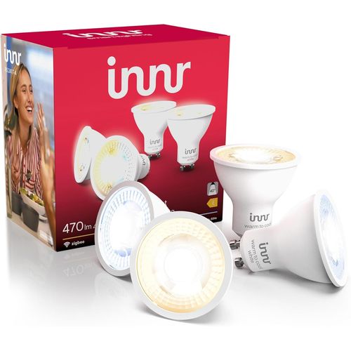 Ampoule Connecte Zigbee Gu10, Fonctionne Avec Hue* Et Alexa (Pont Requis), Spot Blanc Chaud  Froid, Led Lampe, Intensit Variable, 470 Lumens - 4 Pack[Amp748170]