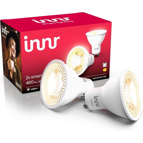 Ampoule Connecte Zigbee Gu10, Fonctionne Avec Hue* Et Alexa (Pont Requis), Spot Blanc Chaud, Led Lampe, Intensit Variable, 460 Lumens - 2 Pack[Amp744591]