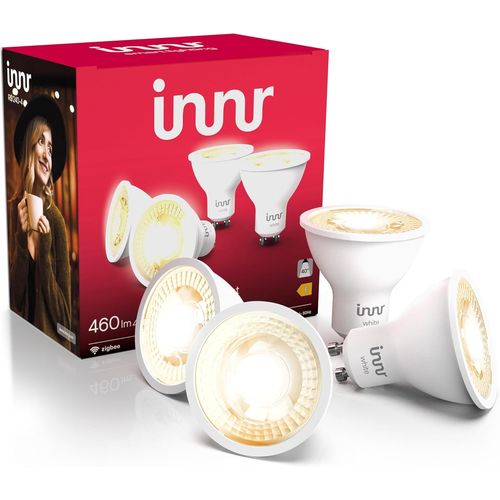 Ampoule Connecte Zigbee Gu10, Fonctionne Avec Hue* Et Alexa (Pont Requis), Spot Blanc Chaud, Led Lampe, Intensit Variable, 460 Lumens - 4 Pack[Amp744592]