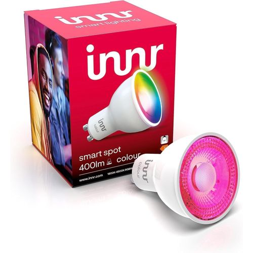 Ampoule Connecte Zigbee Gu10, Fonctionne Avec Hue* Et Alexa (Pont Requis), Spot Blanc Et Couleur, Ampoule Rgb, Led Lampe, Intensit Variable, 400 Lumens - 1 Pack[Amp744601]